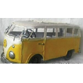 25 Oz. Antique Model 2 Tone Volkswagen Bus /Yellow/White/ (12.75"x5"x5.75")